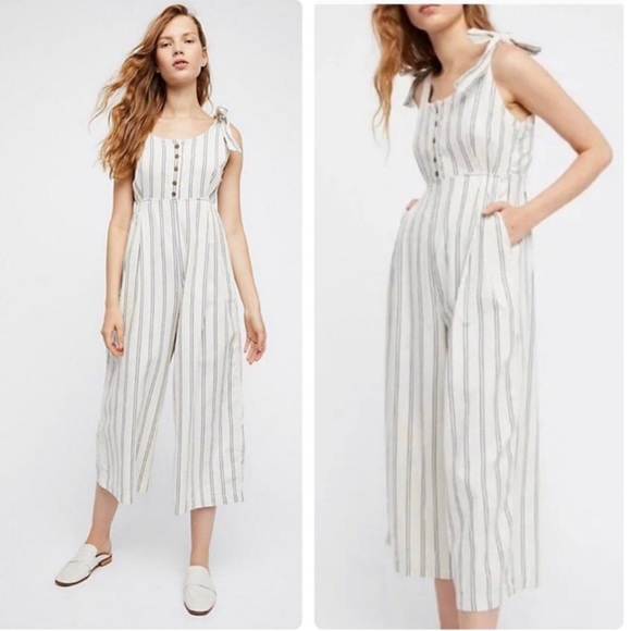 Free People Pants - Free People XS Size 0 Stripy Tie One-Piece Jumpsuit Jumper